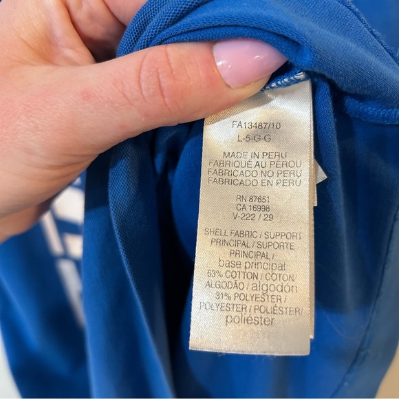 Lacoste Men’s Regular Fit Movement Printed Polo Shirt Bright Royal Blue Large - Picture 6 of 9